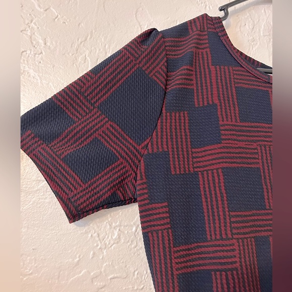 SOLD Navy Blue and Red Dress. Winter colors ❄️ - Picture 5 of 9